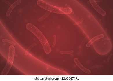 Micro probiotic bacteria. biological background