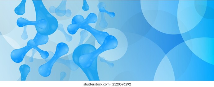 Micro probiotic microorganism, science background. Medicine and treatment. 