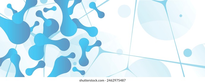 Micro probiotic microorganism, science background. Medicine and treatment. 