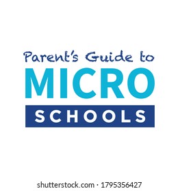 Micro School Text, Learning Pod, Pod Learning, Pandemic Pod Eduction, K-12 Vector Illustration svg