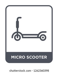 micro scooter icon vector on white background, micro scooter trendy filled icons from Transportation collection, micro scooter simple element illustration