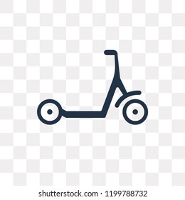 Micro scooter vector icon isolated on transparent background, Micro scooter transparency concept can be used web and mobile