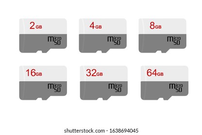 micro SD card 2gb, 4gb, 8gb, 16gb, 32gb, 64gb