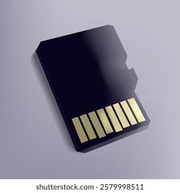 Micro sd card bobile digital on dark background for decoration