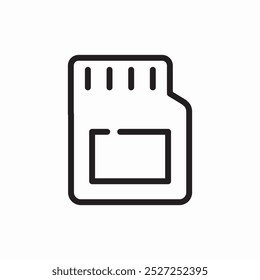 micro sd card symbol zeichen vektor