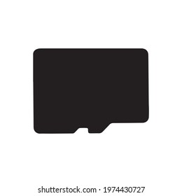 Micro SD card icon. Storage card.