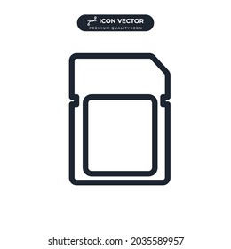 Symbol-Vorlage für Mikro-SD-Karte für Grafik- und Webdesign-Kollektion, Vektorgrafik