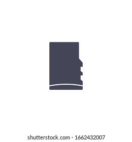 micro sd card icon vector sign isolated for graphic and web design. micro sd card symbol template color editable on white background.