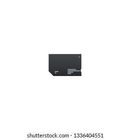 Micro SD Card. Media flash drive vector icon. 