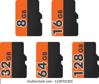 Micro SD card. vector illustration