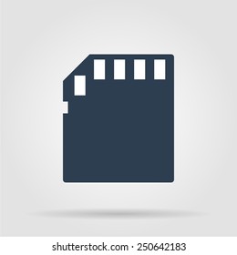 Micro sd card. Vector illustrator EPS 10