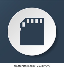 Micro sd card. Vector illustrator EPS 10