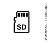 Micro SD icon symbol vector illustration