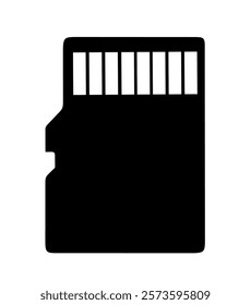 micro sd icon vector with simple design. memory card icon