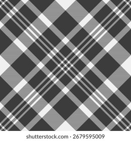 Mikro nahtlose Hintergrund Textil, doodle Muster Tartan Stoff. Internationale Prüfung Vektor karierte Textur in grau und weiß Farbpalette.
