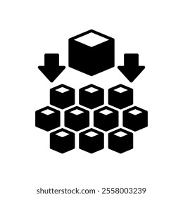 Micro services Glyph Icon, Vector illustration