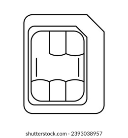 Micro Sim Card Icon For Logo And More