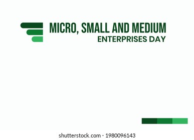 Micro, Small and Medium Enterprises Day, Holiday concept. Template for background, banner, card, poster, t-shirt with text inscription, vector eps 10