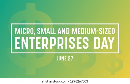 Micro, Small and Medium sized Enterprises Day Vector Illustration Template