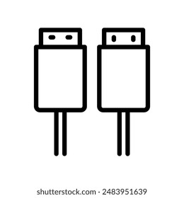 micro usb port icon element	