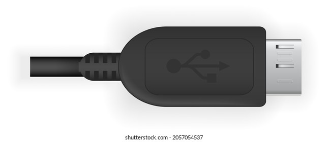 Micro Usb Type B Super Speed Stock Vector (Royalty Free) 2057054537 ...