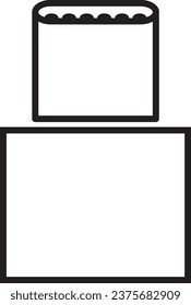 micro USB type-C, vector connector, black outline symbol