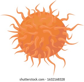 Micro virus vector illustration icon