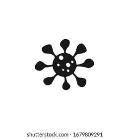 microbe, bacterium icon isolated on white