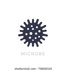 Microbe, Bacterium Icon Isolated On White