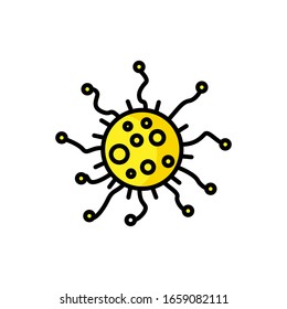 microbe, bacterium icon,Corona virus icon vector eps 10