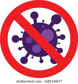 Microbe, bacterium, virus. Cartoon design icon. Colorful flat vector illustration. Isolated on white background