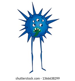 Microbe character/ monster character vector