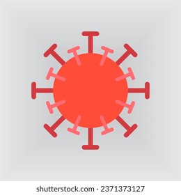 microbe, colored bacteria icon symbol vector illustration