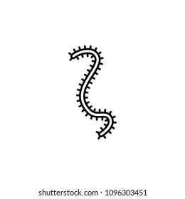 microbe icon. Element of microorganisms icon for mobile concept and web apps. Thin line microbe icon can be used for web and mobile on white background