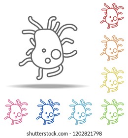 microbe icon. Elements of Bacteria in multi color style icons. Simple icon for websites, web design, mobile app, info graphics