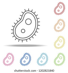 microbe icon. Elements of Bacteria in multi color style icons. Simple icon for websites, web design, mobile app, info graphics