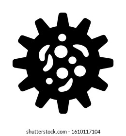microbe icon isolated sign symbol vector illustration - high quality black style vector icons
