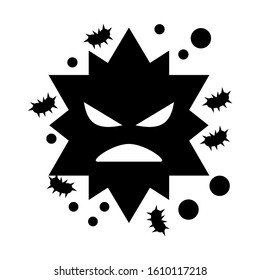 microbe icon isolated sign symbol vector illustration - high quality black style vector icons
