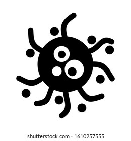 microbe icon isolated sign symbol vector illustration - high quality black style vector icons
