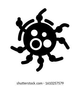 microbe icon isolated sign symbol vector illustration - high quality black style vector icons
