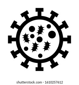 microbe icon isolated sign symbol vector illustration - high quality black style vector icons
