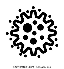 microbe icon isolated sign symbol vector illustration - high quality black style vector icons
