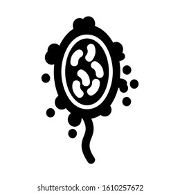 microbe icon isolated sign symbol vector illustration - high quality black style vector icons
