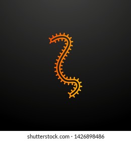 microbe nolan icon. Elements of bacteria set. Simple icon for websites, web design, mobile app, info graphics