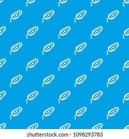 Microbe pattern vector seamless blue repeat for any use