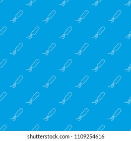 Microbe pattern vector seamless blue repeat for any use