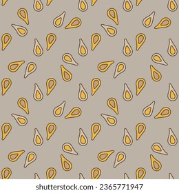 Microbe Primitive Bacteria vector concept colored seamless pattern