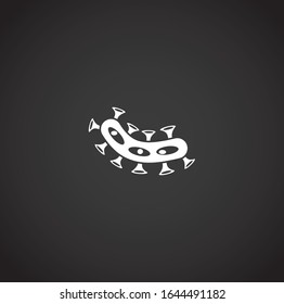 Microbe related icon on background for graphic and web design. Creative illustration concept symbol for web or mobile app.