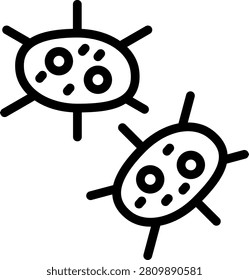 Microbe Vector Design Icon Style