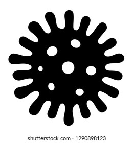 Microbe vector icon illustration isolated on white background